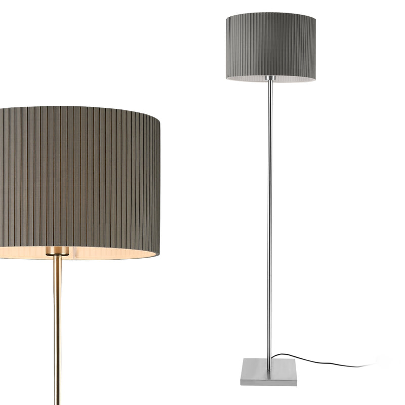 Maatschets Vloerlamp staande lamp Coimbra 151xØ38 cm E27 grijs