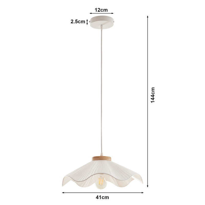 Croquis coté Suspension Broadway blanc lux.pro