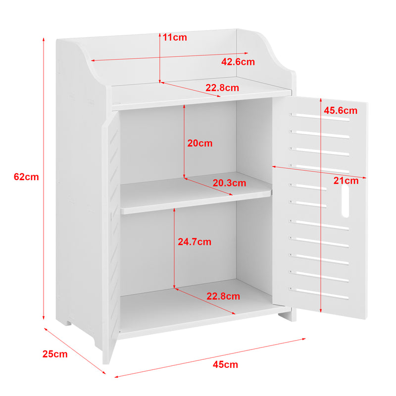 Maatschets Badkamerkast Trosa opbergkast HKC 62x45x25 cm - 2 varianten