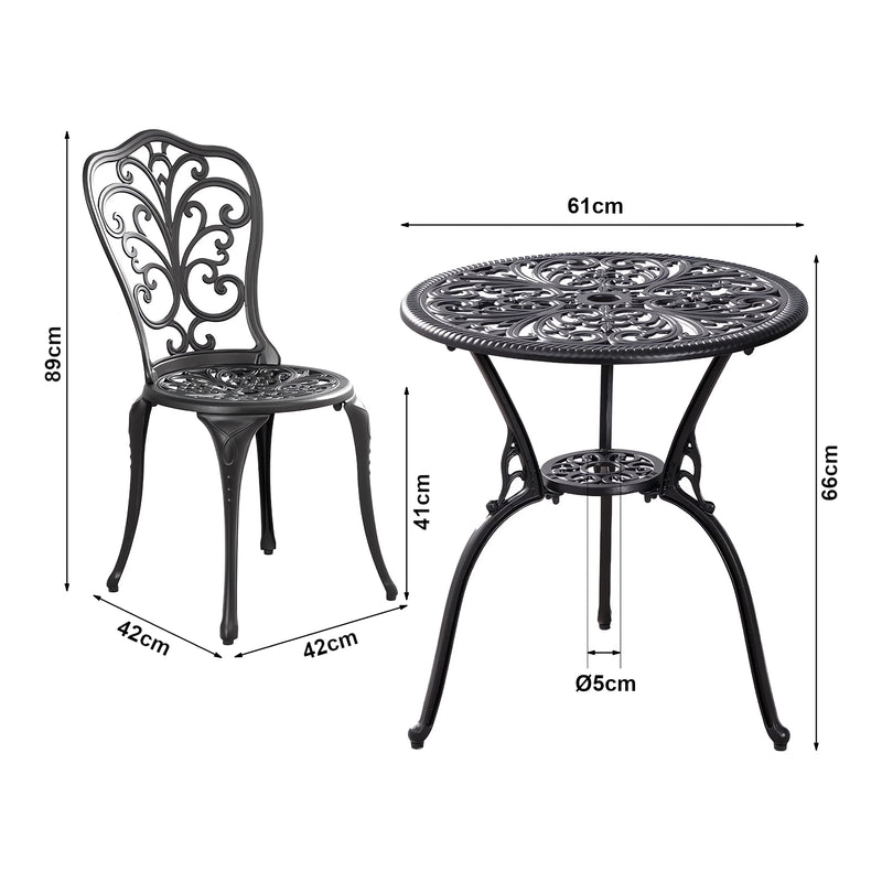 Croquis coté Set de bistrot de jardin Lupsam casa.pro