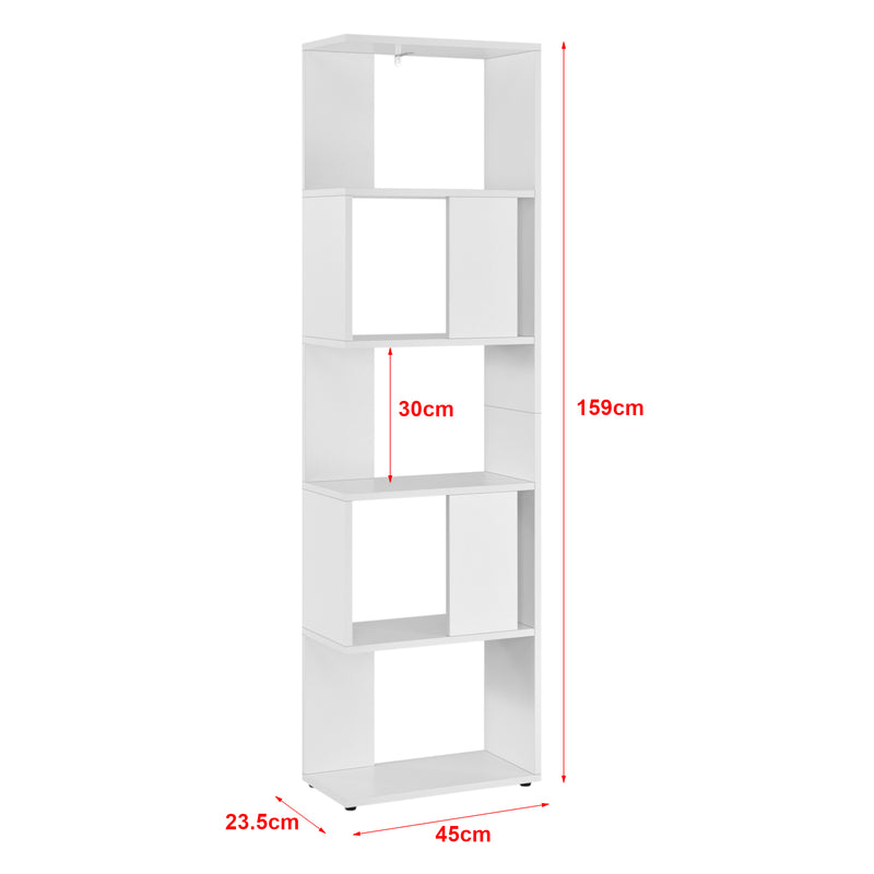 Maatschets Boekenkast schap Aneby 159x45x23,5 cm - 3 varianten