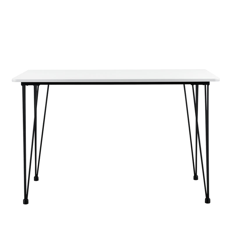 Maatschets Eettafel Bordeaux 120x70x75 cm MDF en staal - verschillende kleuren
