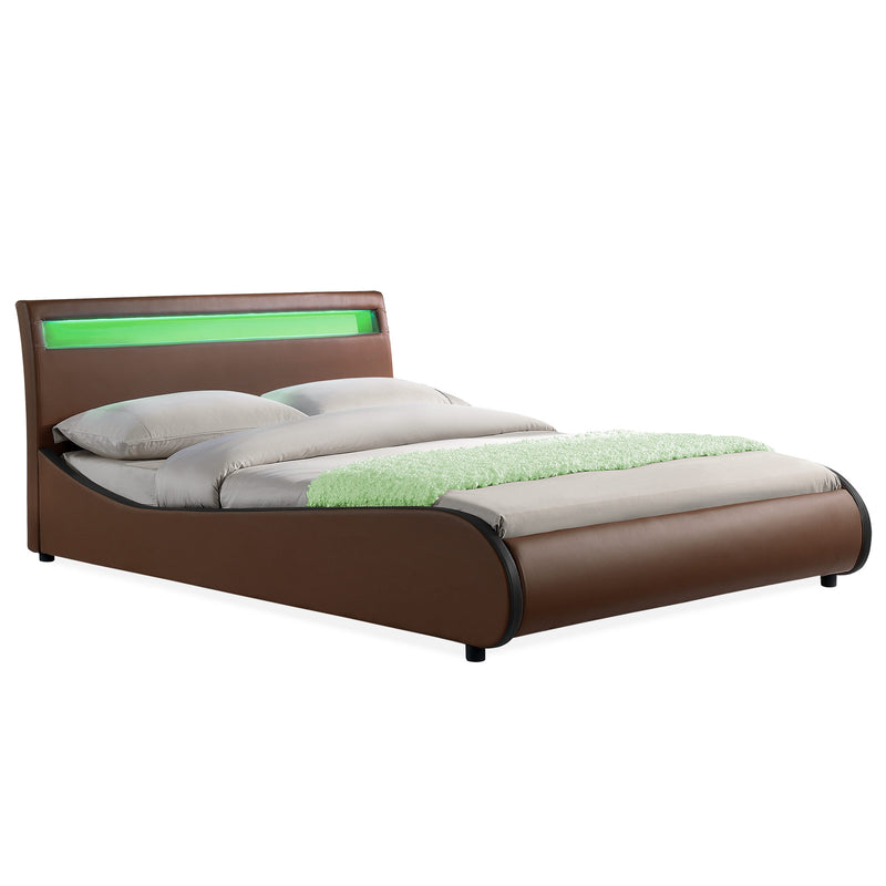 Maatschets Corium® Valencia - LED - Bedframe kunstleer - verschillende maten en kleuren