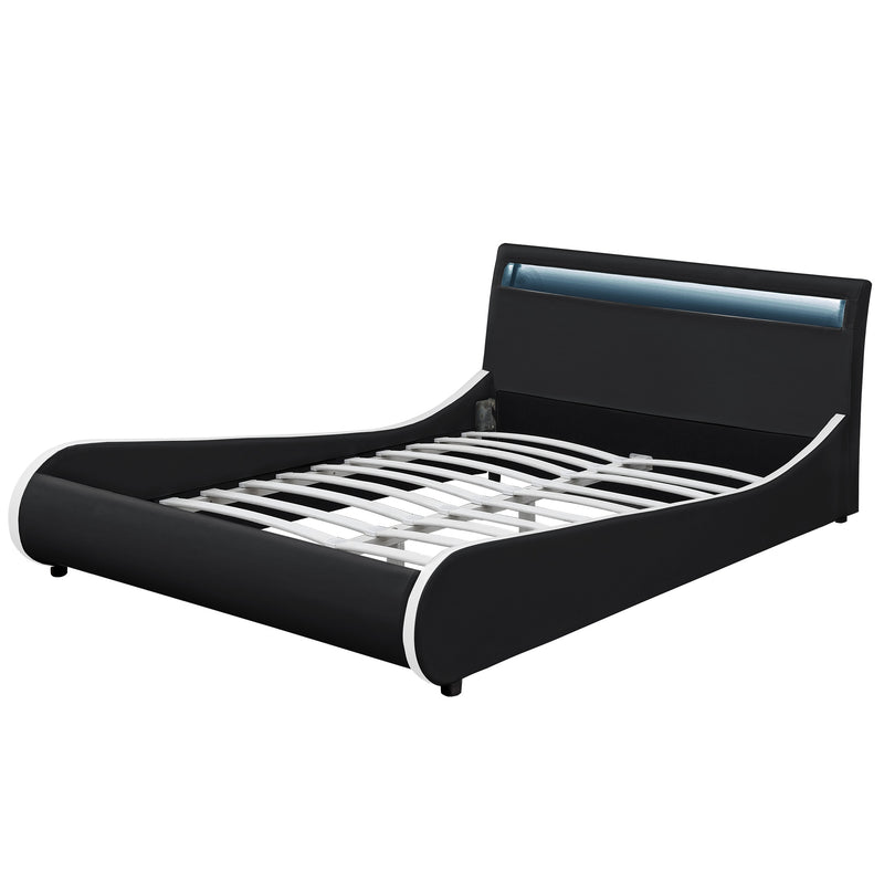 Maatschets Corium® Valencia - LED - Bedframe kunstleer - verschillende maten en kleuren