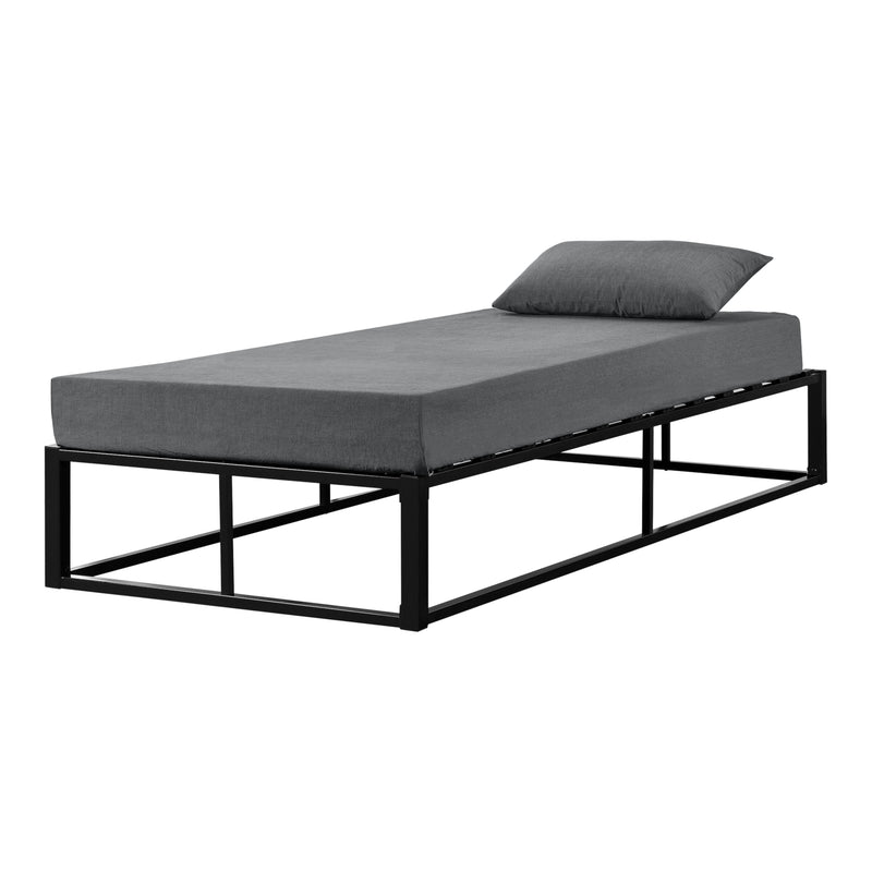 Maatschets Metalen bed Kogel met lattenbodem zwart - verschillende maten