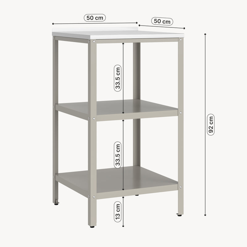 Maatschets Bijzettafel Bolognano voor buiten 92x50x50 cm casa.pro