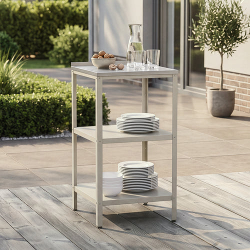 Étagère d'extérieur Bolognano acier 92 x 50 x 50 cm casa.pro