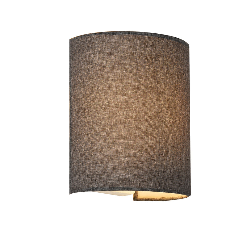 Maatschets lux.pro Wandlamp Brüssel 20x17,5x13 cm grijs - 2 varianten
