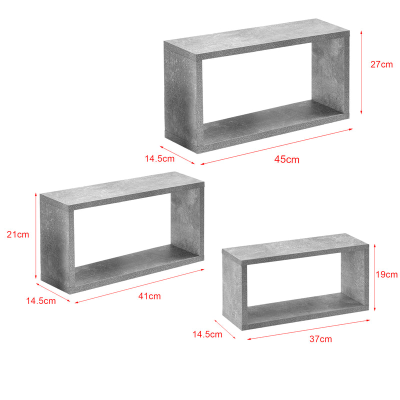 Maatschets Wandplank Mandal set van 3 - 3 varianten