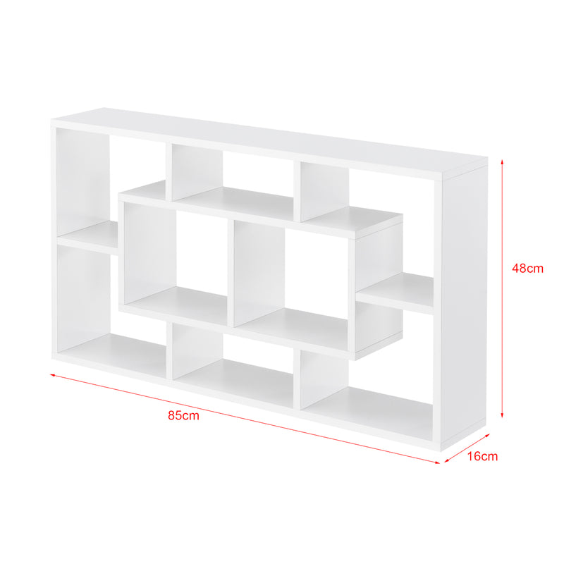 Maatschets Wandrek Saputit met 8 vakken 85x16x48 cm - 3 varianten