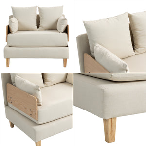 Canapé convertible 1 place Seinlus 81 x 88 x 68 cm [en.casa]