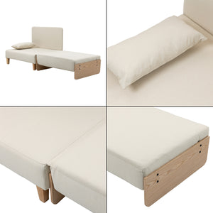 Canapé convertible 1 place Seinlus 81 x 88 x 68 cm [en.casa]