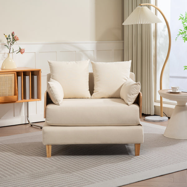 Canapé convertible 1 place Seinlus 81 x 88 x 68 cm [en.casa]