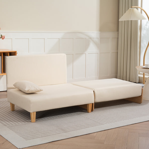 Canapé convertible 1 place Seinlus 81 x 88 x 68 cm [en.casa]