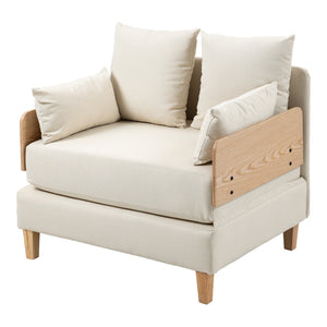 Canapé convertible 1 place Seinlus 81 x 88 x 68 cm [en.casa]