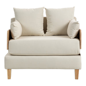 Canapé convertible 1 place Seinlus 81 x 88 x 68 cm [en.casa]