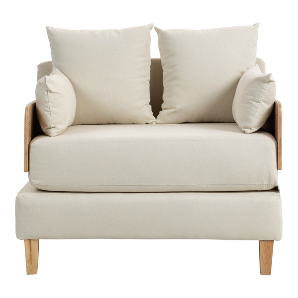 Canapé convertible 1 place Seinlus 81 x 88 x 68 cm [en.casa]