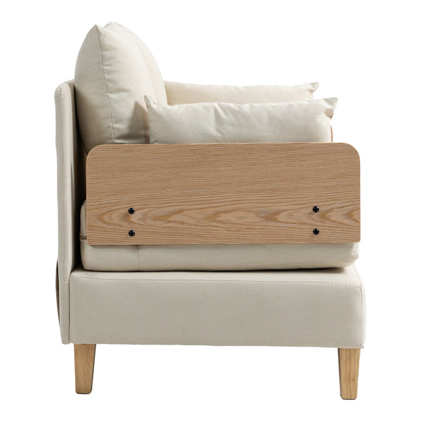 Canapé convertible 1 place Seinlus 81 x 88 x 68 cm [en.casa]