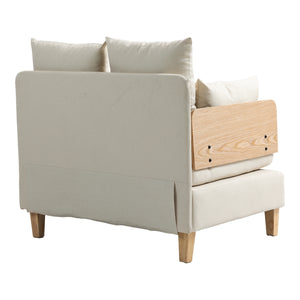 Canapé convertible 1 place Seinlus 81 x 88 x 68 cm [en.casa]