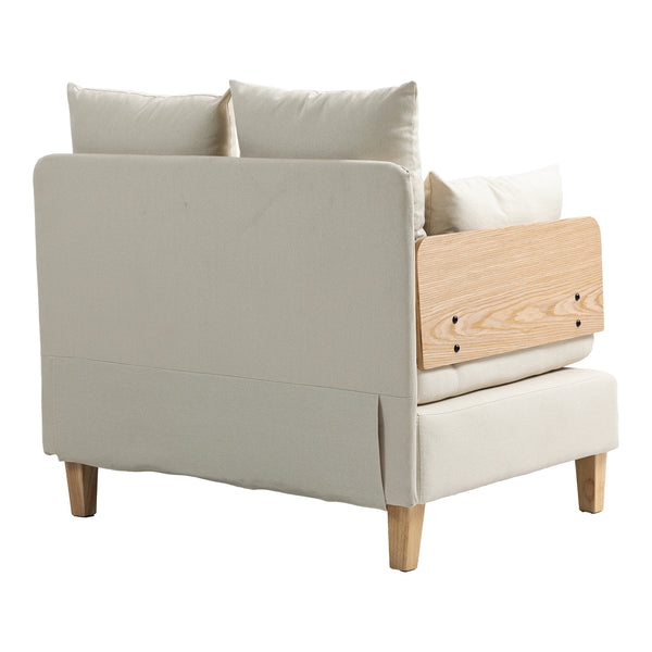 Canapé convertible 1 place Seinlus 81 x 88 x 68 cm [en.casa]