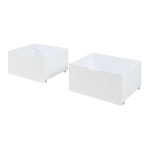 Lit cabane Surnadal avec matelas à mousse froide bois de pin 90 x 200 cm naturel blanc beige [en.casa]