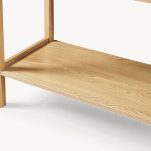 Table console Ferrersp 100 x 40 x 80 cm effet chêne / couleur sable [en.casa]