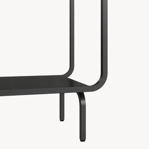 Étagère autoportante Færder acier 145 x 76 x 33 cm noir [en.casa]