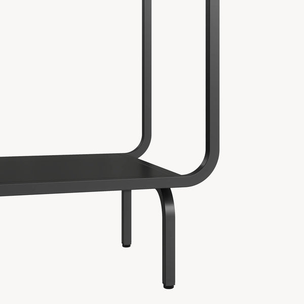 Étagère autoportante Færder acier 145 x 76 x 33 cm noir [en.casa]