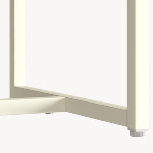 Armoire multifonctionnelle Viitasaari 150 x 80 x 40 cm acier blanc crème [en.casa]