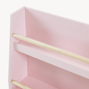 Kinderboekenrek Virer met 3 open vakken 78x60x18 cm roze [en.casa] 