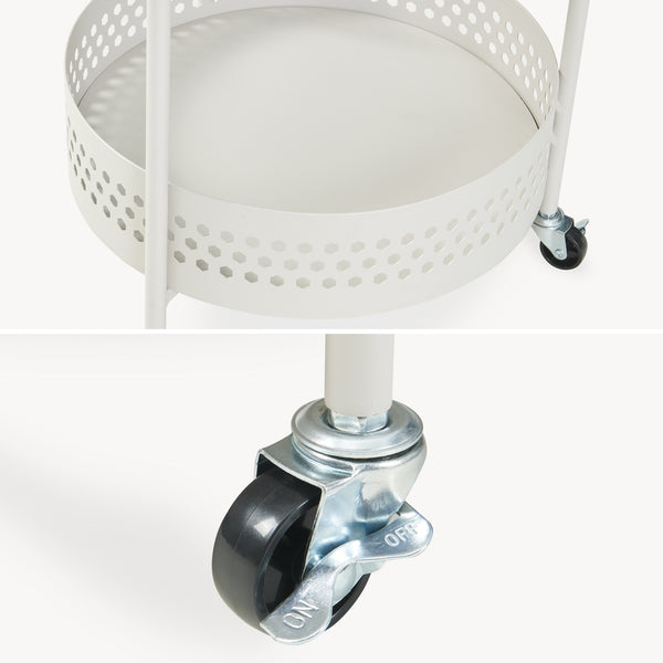 Serveerwagen Jässaatka trolley 76x40 cm grijs [en.casa] 