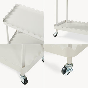 Desserte à roulettes Bolmanralu 60 x 60,5 x 31 cm gris [en.casa]