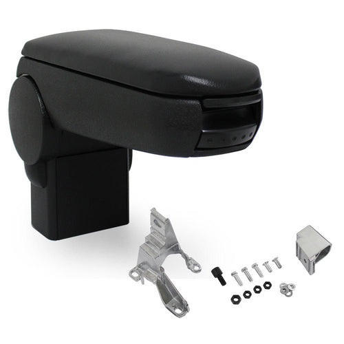 Accoudoir central VW Bora IV Beetle avec compartiment de rangement similicuir noir pro.tec - premiumXL