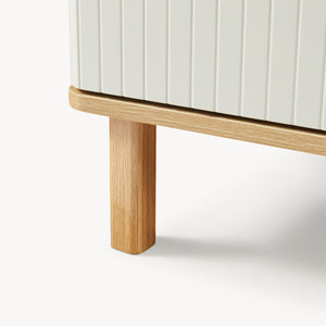 Commode Ferrersp 70 x 60 x 40 cm effet chêne / couleur sable [en.casa] 