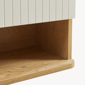 Armoire suspendue de salle de bains Ferrersp 50 x 45 x 24 cm effet chêne / sable [en.casa] 