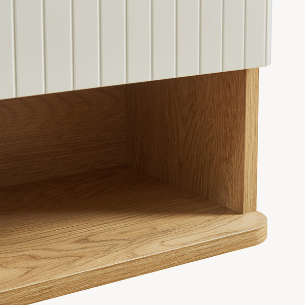 Armoire suspendue de salle de bains Ferrersp 50 x 45 x 24 cm effet chêne / sable [en.casa] 