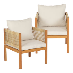 Tuinset Cannole 4-delig houtkleurig en beige casa.pro