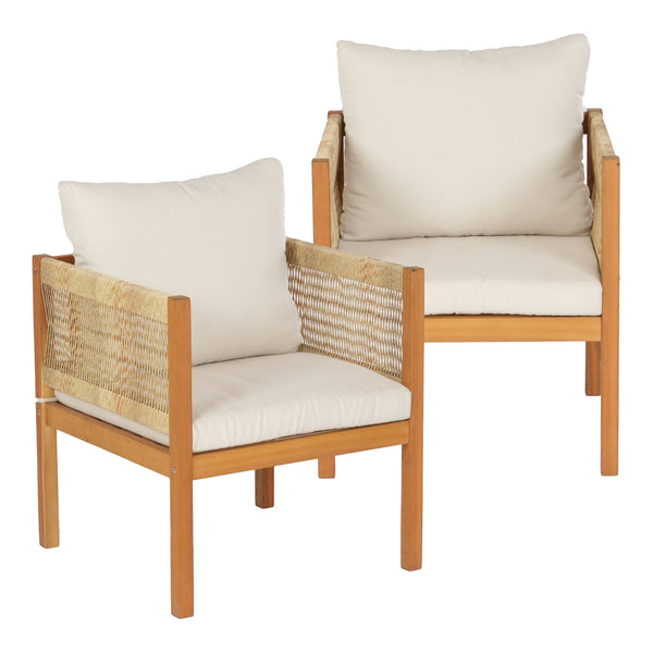 Tuinset Cannole 4-delig houtkleurig en beige casa.pro