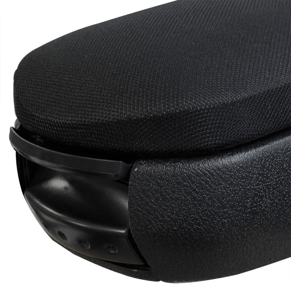 [pro.tec] Accoudoir central pour AUDI A4 B5 - avec compartiment - rembourré - textile - noir 