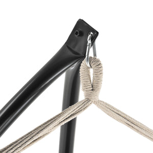 Hangstoel standaard staal 110x110x205 cm zwart