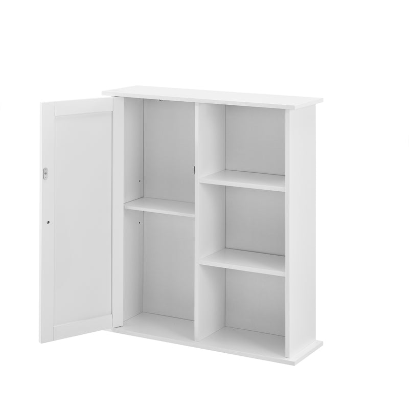 Maatschets Vintage kolomkast badkamerkast 71x60x18 cm wit