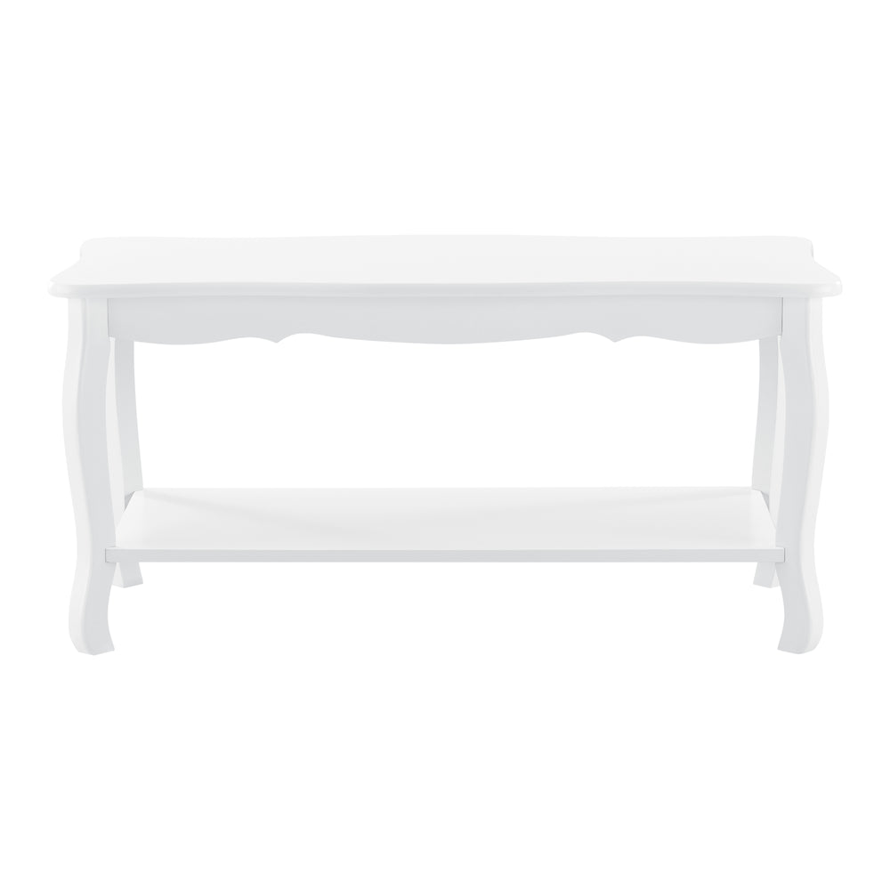 Salontafel Pearl 88x40x42 cm Shabby Chic Stijl Wit en.casa - premiumXL