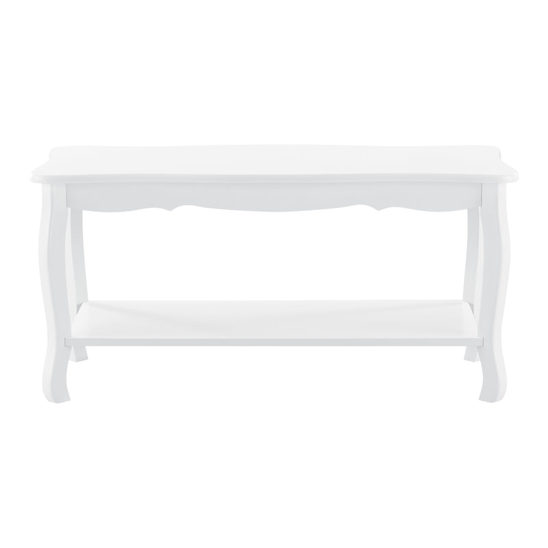 Maatschets Salontafel Rome met 1 plank MDF en grenen 87,5x40x42 cm wit