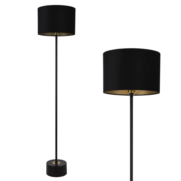 Vloerlamp Apeldoorn staande lamp 157xØ35 cm E27 zwart