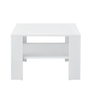 Table Basse de Salon Aachen 60 x 60 x 40 cm Blanc [en.casa] 