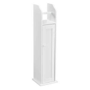 Toiletrol houder badkamerkast toiletkast MDF 78x20x18 cm wit