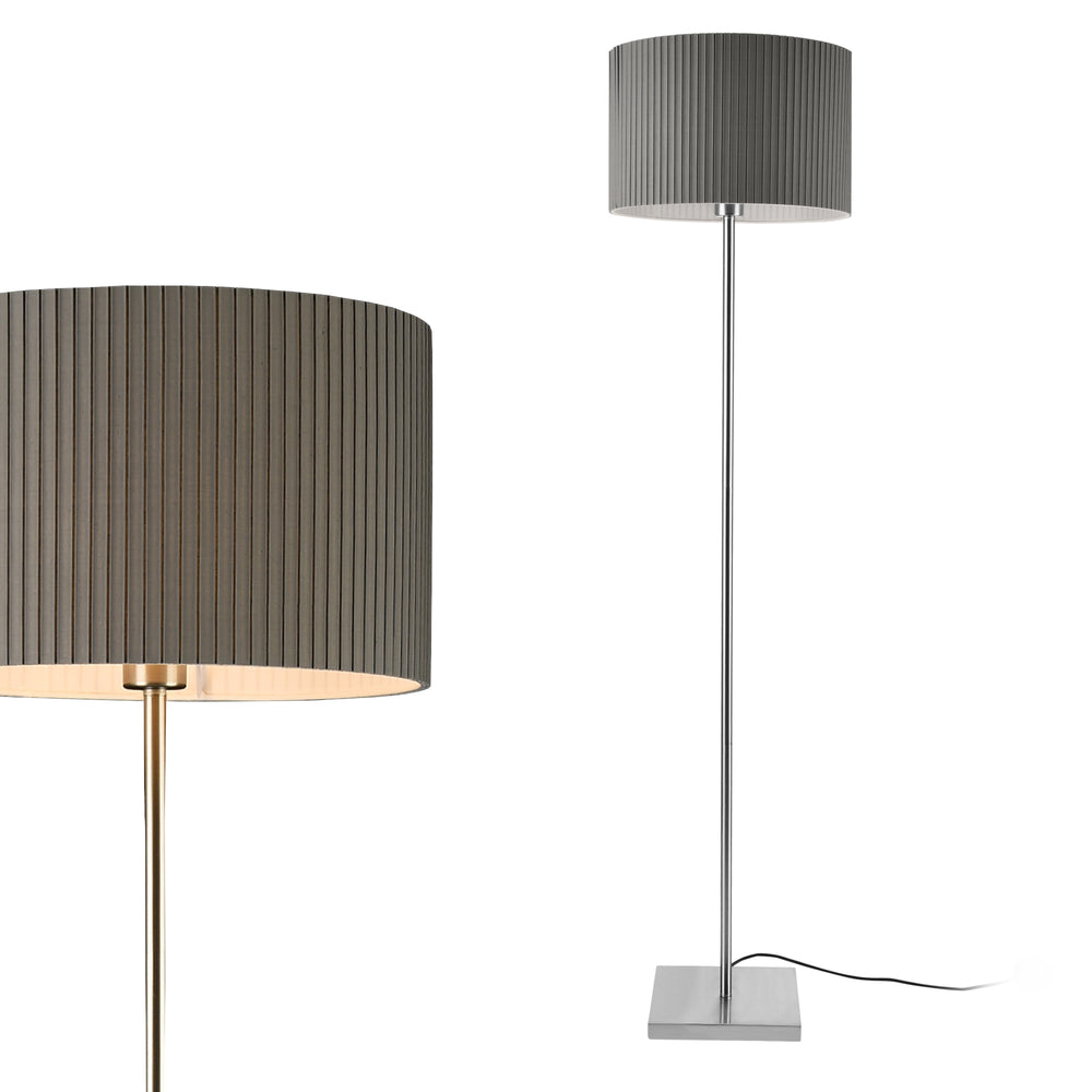 Lampadaire Coimbra 151 cm 1xE27 métal gris lux.pro - premiumXL
