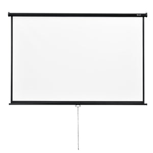 [in.tec] Écran de Projection Déroulable avec Boîtier en Acier Cinéma à la Maison 113 Pouces Polyester et PVC