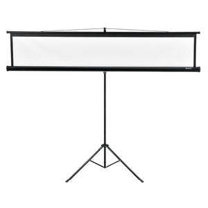 [in.tec] Écran de Projection Portable avec Support Trépied Réglable en Acier HD 3D Compatible 113 Pouces