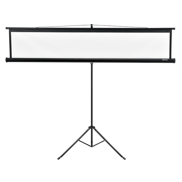 [in.tec] Écran de Projection Portable avec Support Trépied Réglable en Acier HD 3D Compatible 113 Pouces